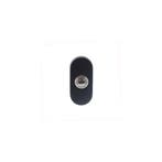 Intersteel deurbel ovaal 65x30x10mm verdekt - RVS/mat zwart, Huis en Inrichting, Deurbellen, Verzenden, Nieuw