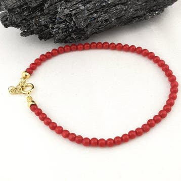 Koraal - Zilver - Armband - handgemaakt
