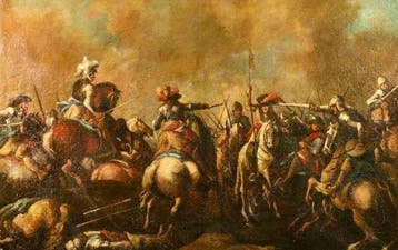Pandolofo Reschi (1643-1699), Navolger van - A calvary
