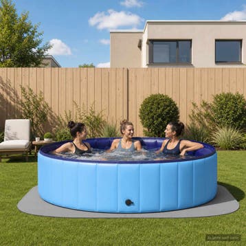 vidaXL Zwembad Grondmat 36 st Ø 350 cm Rond EVA Schuim Grijs, Verzenden, Nieuw
