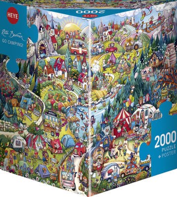 Triangle Box - Go Camping Puzzel (2000 stukjes) | Heye -, Verzenden, Nieuw