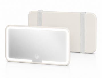 Novai - LED make up spiegel auto - 3 Lichtstanden - Wit, Wit, Nieuw, Make-up, Verzenden
