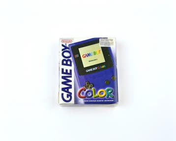 Gameboy Color Transparent Purple [Complete], Ophalen of Verzenden, Zo goed als nieuw