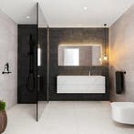 Badkamermeubel BWS Valencia Carrara Mat 150 cm Solid Surface, Ophalen of Verzenden, Nieuw, Bad