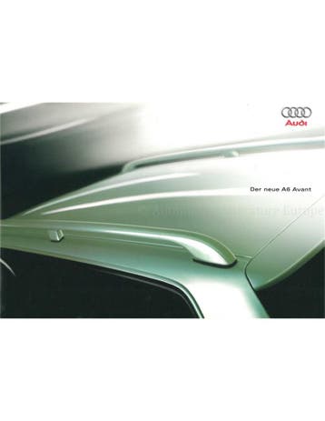 1998 AUDI A6 BROCHURE DUITS, Nieuw, Audi, Author