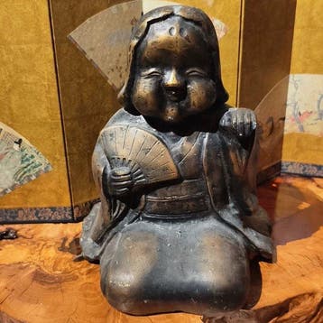 Otafuku (Atafuku) brings good fortune - sculptuur IJzer,