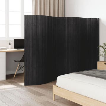 vidaXL Kamerscherm breedte 400 cm hoogte 165 cm bamboe grijs, Verzenden, Nieuw