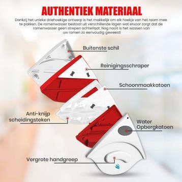 Raamwisser voor de perfecte schone ramen bij Retourkoop.nl, Huis en Inrichting, Schoonmaakartikelen, Ophalen of Verzenden, Raamwisser of Trekker