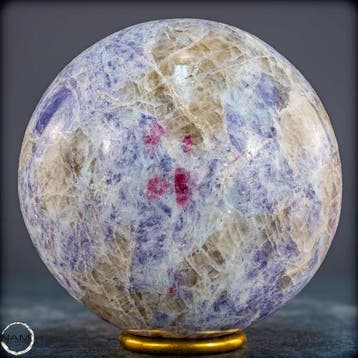 Prachtige lepidolietbal – Violette diepte als luxueus