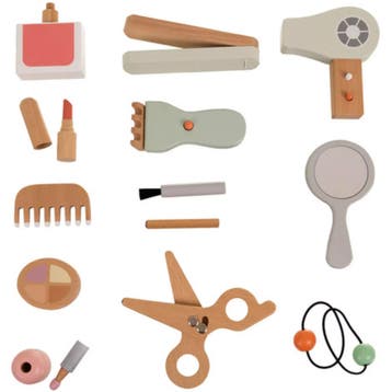 Kruzzel Houten cosmeticaset 17-in-1 – educatief make-up e., Ophalen of Verzenden, Nieuw