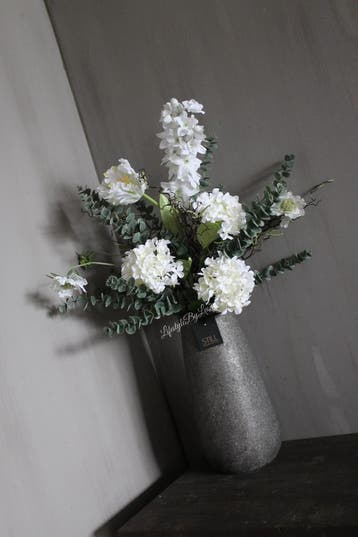 Zijden boeket White flowers 75 x 40 cm, Huis en Inrichting, Ophalen of Verzenden, Nieuw