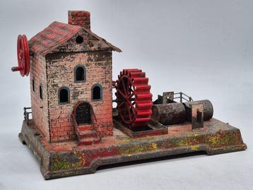 Doll & Cie - Speelgoed Antikes Blechspielzeug – Wassermühle