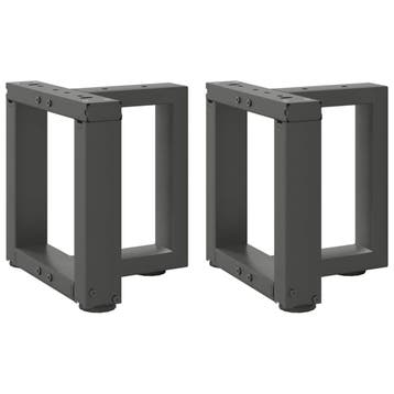 vidaXL Salontafelpoten 2 st T-vormig 30x25x(30-31) cm staal, Verzenden, Nieuw