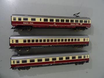 Fleischmann H0 - Modeltrein personenwagen (3) - 3 ×, Nieuw