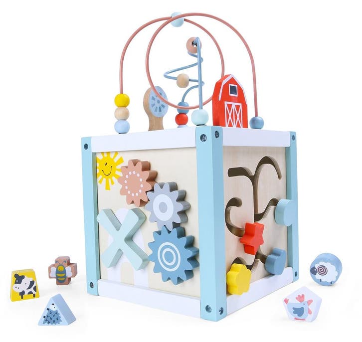 Houten Vormenstoof ECOTOYS - Laatste Stuk!, Kinderen en Baby's, Speelgoed | Houten speelgoed, Zo goed als nieuw, Overige typen