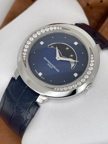 Baume & Mercier - Promesse Moonphase Diamonds 0,41ct -, Nieuw