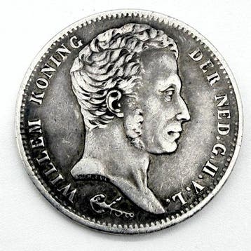 Nederland. Willem I. 1 Gulden 1824 (Zonder minimumprijs), Postzegels en Munten, Munten | Nederland