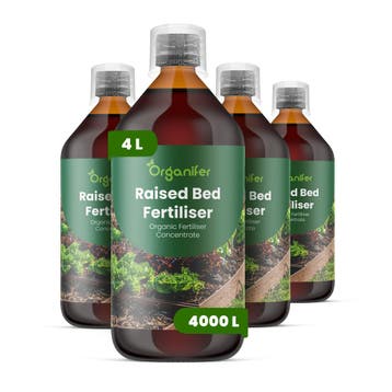 Verhoogde bak Vloeibare meststof - Set 4x1 liter, Verzenden, Mest