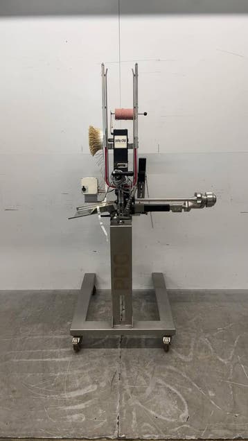 RVS Poly-clip System PDC 500 Dubbelclipper Worstclipper 230V, Ophalen of Verzenden, Gebruikt