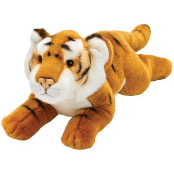 Bruine tijger knuffel - pluche - 33 cm - safari dieren, Verzenden, Nieuw