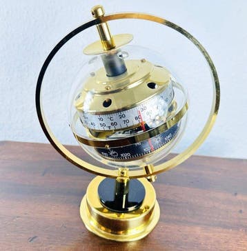 B.G.M - Weerstation - Glas, Messing, Aluminium - DGM, Antiek en Kunst