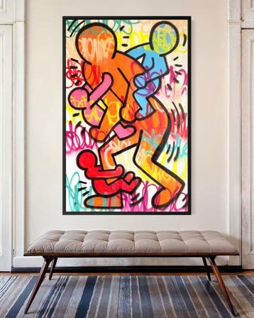 Gunnar Zyl - Love Family / Keith Haring & Zyl XXL