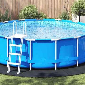 vidaXL Zwembad Grondzeil Ø 458 cm (1 mm) Rond Niet-geweven, Verzenden, Nieuw