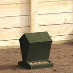 vidaXL Kip voerbak Olijf Groen 30 x 30 x 39 cm Koudgewalst, Dieren en Toebehoren, Verzenden, Nieuw