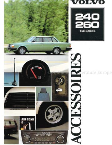 1982 VOLVO 240 / 260 ACCESSOIRES BROCHURE NEDERLANDS, Nieuw, Volvo, Author
