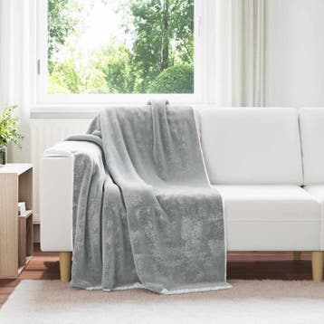 vidaXL plaid Grijs 130 x 150 cm 1 kg Fleece, Verzenden, Nieuw, Grijs