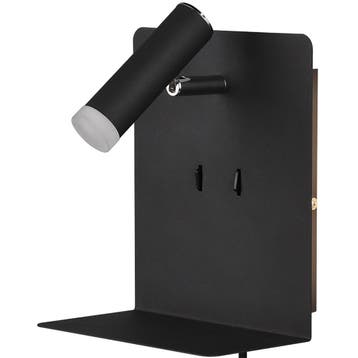 LED Wandlamp - Trion Elonant - 6W - Warm Wit 3000K - USB, Ophalen of Verzenden, Nieuw, Metaal, Overige fittingen
