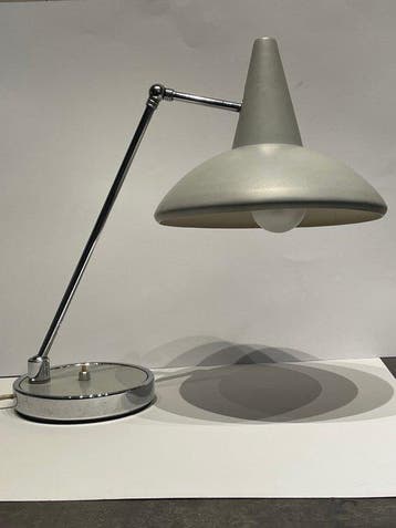 Lamp - HN 35 - Metaal, Chroom - Vintage HN35 Tafellamp