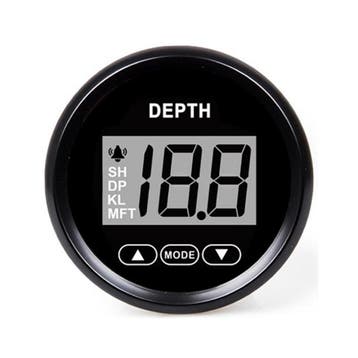 Hollex Dieptemeter met Spiegeltransducer Zwart 9-32V, Watersport en Boten, Ophalen of Verzenden, Nieuw