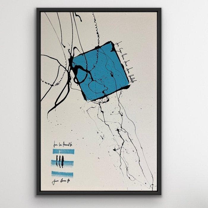 Laura Pinchete - Geometría de emociones en azul, Antiek en Kunst, Kunst | Designobjecten