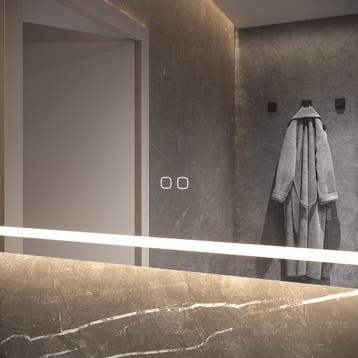 HIPP Design Phantom Ovaal Rechte LED spiegel - 100 x 70 cm -, Ophalen of Verzenden, Nieuw