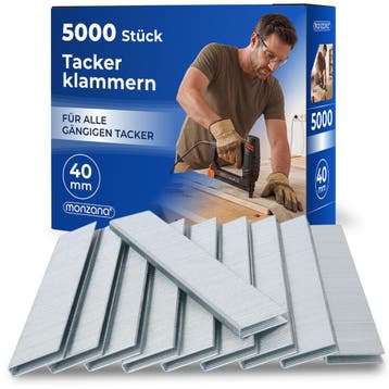 Tacker nieten - 5000 stuks - L= 40mm, B= 5,8mm (Gereedschap), Verzenden, Nieuw
