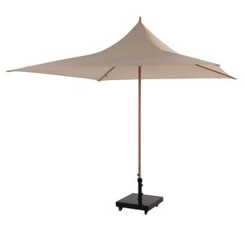 Vivenda stokparasol 270x270 cm houtlook frame zand 4, Ophalen of Verzenden, Nieuw