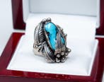 Ring - Turkoois - Navajo - V.S. (Zonder minimumprijs), Antiek en Kunst