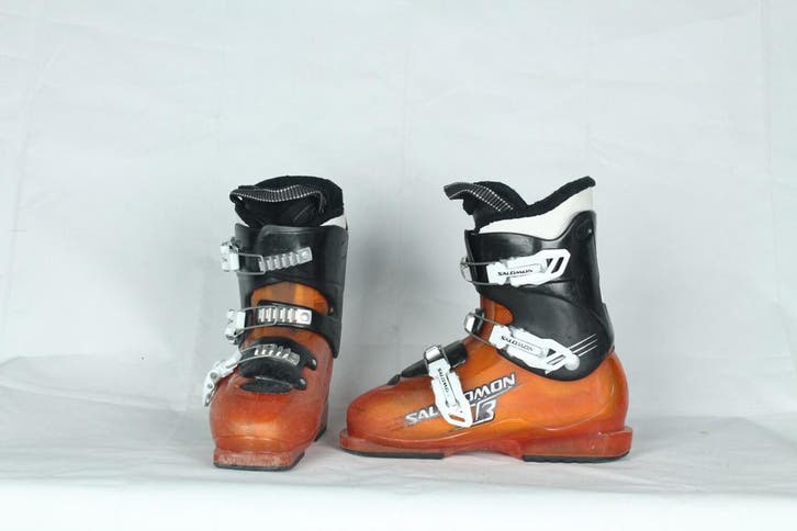 Refurbished - Skischoenen - Salomon T3 orange - 24MP/38EU, Sport en Fitness, Skiën en Langlaufen, Skiën, Schoenen, Gebruikt, Salomon