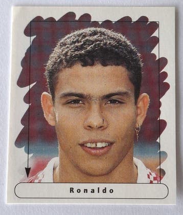 Junior Stickers 1995 Ronaldo Nazário ROOKIE Year - #118, Nieuw