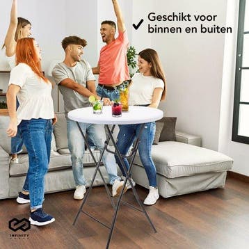 2dekans | Infinity Goods Stevige Statafel - Partytafel -, Ophalen of Verzenden, Zo goed als nieuw