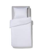 HEMA Dekbedovertrek 140x200/220cm hotel katoen satijn wit, Verzenden, Nieuw, Wit