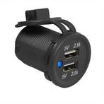 ProPlus Tweevoudige USB-inbouwdoos - 2100mA - 12/24 Volt..., Ophalen of Verzenden, Nieuw