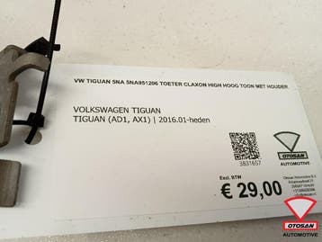 VW Tiguan 5NA 5na951206 Toeter Claxon High hoog toon met hou, Auto-onderdelen, Elektronica en Kabels, Ophalen, Gebruikt, Volkswagen