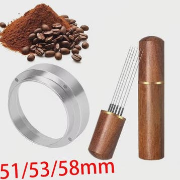 Professionele Espresso WDT Tool & Doseerring Set met Houten, Verzenden, Nieuw