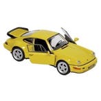 Modelauto Porsche 964 Carrera geel 1:34 - Modelauto, Verzenden, Nieuw