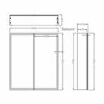 Spiegelkast Quatro Met Rand Verlichting 60X70X13 Aluminium, Huis en Inrichting, Woonaccessoires | Spiegels, Ophalen of Verzenden