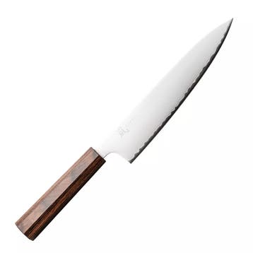Yaxell Hana Koksmes 20 cm – 3 Lagen Damaststaal – Movax, Ophalen of Verzenden, Nieuw, Hout, Los bestek