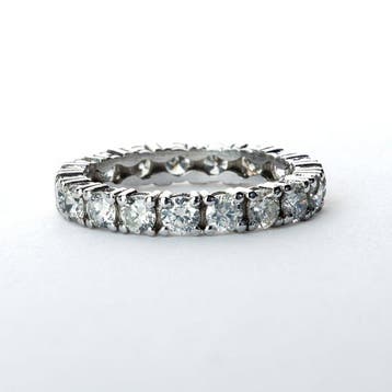 Zonder minimumprijs - Ring - 14 karaat Witgoud - 1.88ct. tw., Nieuw