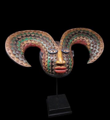 helm - sculptuur - Yoruba - Nigeria (Zonder minimumprijs)
